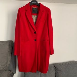 Red Coat, high quality 80% wool, almost new